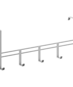 Metaltex Deurkapstok 38x15 cm Zilver