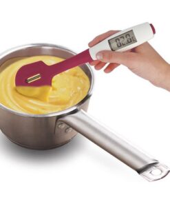 Alternative view of Metaltex Dolceforno Spatel met Kookthermometer Siliconen/Paars/Wit