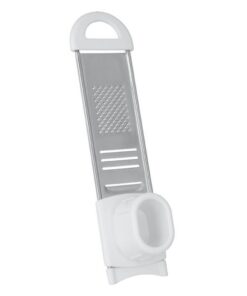 Metaltex Duetto Rasp voor Knoflook en Muskaatnoot RVS/Wit