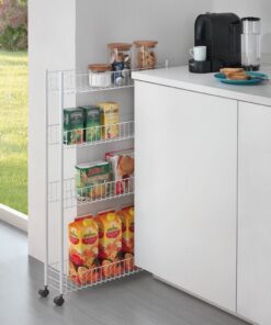 Alternative view of Metaltex Fino Opbergrek 4 Etages 58x16x95 cm Wit