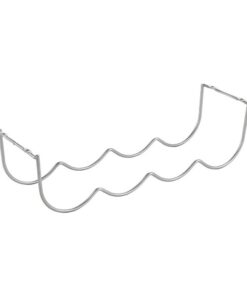 Metaltex Flessenhouder 41x12x11 cm Zilver