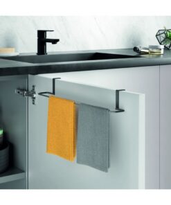 Alternative view of Metaltex Handdoekhouder 38x8x6 cm Zwart