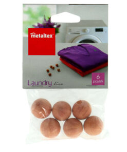 Metaltex Houten Mottenballen 6 Stuks