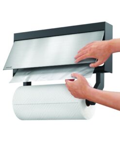 Alternative view of Metaltex Kitchen Helpers Tango Keukenrolhouder met Snijhulp 38x6x17 cm RVS/Grijs