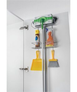 Alternative view of Metaltex Over The Door Space Saver Rek voor Schoonmaakspullen 30x46x12 cm Zilver