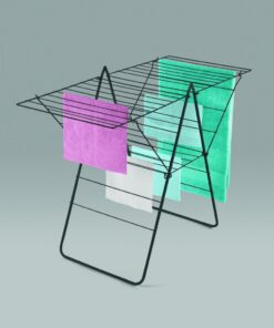 Alternative view of Metaltex Rotterdam Droogrek 25 m Drooglijn 134x58x98 cm Zwart