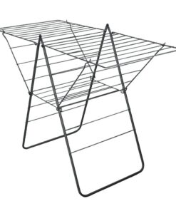 Metaltex Rotterdam Droogrek 25 m Drooglijn 134x58x98 cm Zwart
