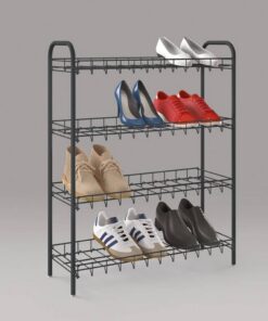 Alternative view of Metaltex Schoenenrek 4 Rekken 64x23x80.5 cm Zwart