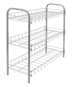 Metaltex Shoe Schoenenrek 3 Etages 64x23x59 cm Zilver