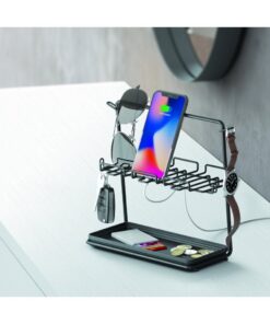 Alternative view of Metaltex Sieradenrek 26x14x23 cm Mat Zwart/Metaal