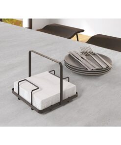 Alternative view of Metaltex Tokyo Line Serviethouder 19x19x15 cm Zwart