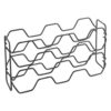 Metaltex Wijnrek Hexagon voor 10 Flessen 43x12x22 cm Zwart