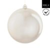 Mica Decorations Kerstbal Onbreekbaar 20 cm Cr&egrave;me Parelmoer