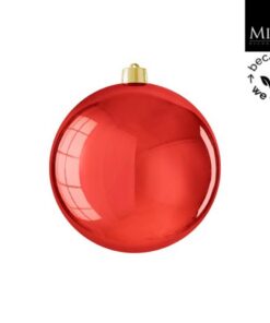 Mica Decorations Kerstbal Onbreekbaar 20 cm Glanzend Rood