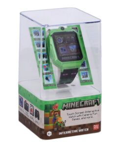 Minecraft Smartwatch met 26 Games Groen/Zwart