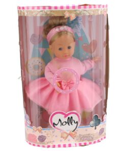 Molly Dansende Pop 40 cm + Geluid Roze