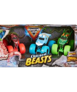 Monster Jam Charged Beasts 3-Pack 1:64
