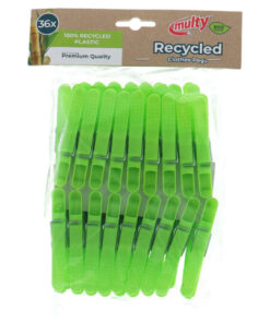 Multy ECO Gerecyclede Wasknijpers 36 Stuks Groen