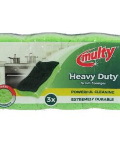 Multy Schuursponsen 3 Stuks Groen