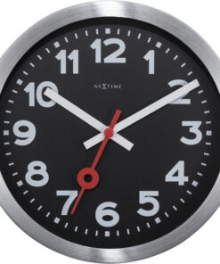 NeXtime NE-3998ARZW Wandklok 'Station' Ø19 Cm