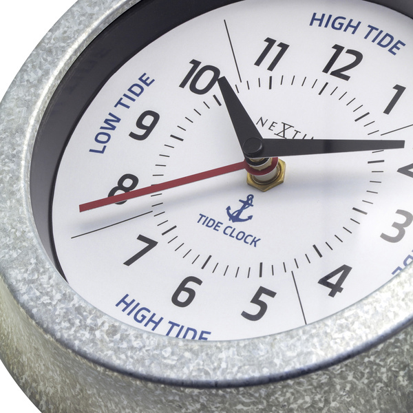 NeXtime NE-4321WI Tide Getijdenklok 22 cm Wit/Metaal - Afbeelding 5