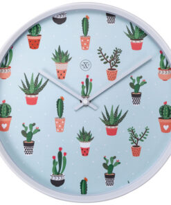 NeXtime NX-7348 Wandklok NXt Cactusdia 30cm Kunststof Wit