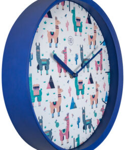 Alternative view of NeXtime NX-7352 Wandklok NXt Alpalca Dia 30cm Kunststof Blauw