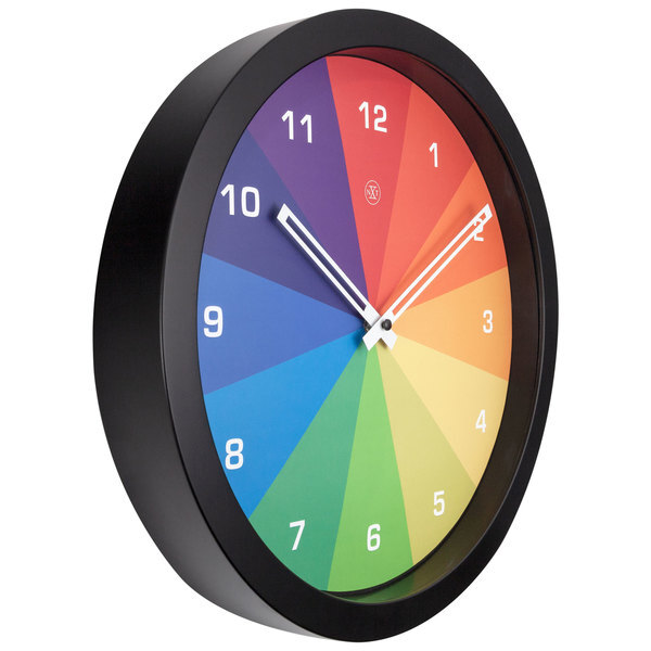 NeXtime NX-7361DI Kleurrijke Wandklok - 36cm - Stille Klok - Multicolor - NXt By - "Joy" - Image 2
