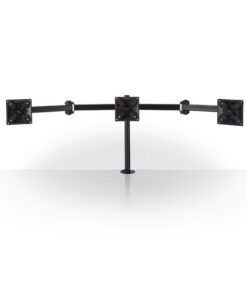 Nedis ERGOTMM100BK Ergonomische Monitorbeugel Drie Monitor-armen Draai- En Kantelbaar Zwart