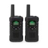Nedis WLTK0610BK Walkie Talkie Set 2 Handsets Tot 6 Km Frequentiekanalen: 8 Ptt / Vox Tot 3 Uur Koptelefoonoutput 2 Headsets Zwart