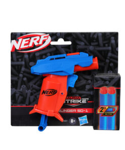 Nerf Alpha Strike Slinger SD-1 Blaster + 2 Darts Rood/Blauw