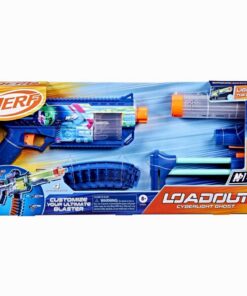 Nerf Loadout Cyberlight Ghost Blaster + 24 Darts + Licht