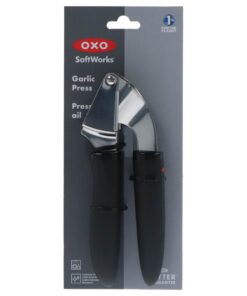 OXO SoftWorks Knoflookpers RVS/Zwart