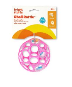 Oball Rattle Easy Grip Roze