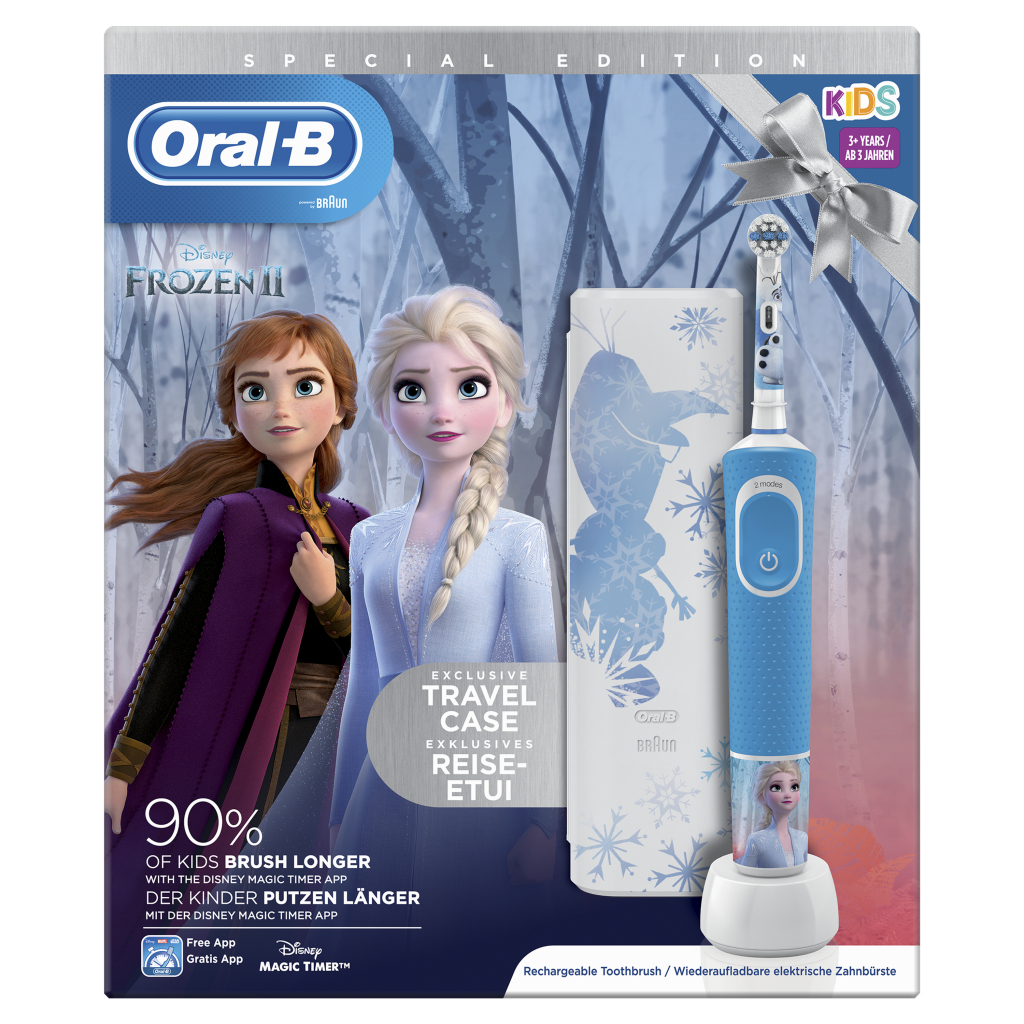 Oral-B Kids Disney Frozen 2 Elektrische Tandenbostel Blauw/Wit - Image 3
