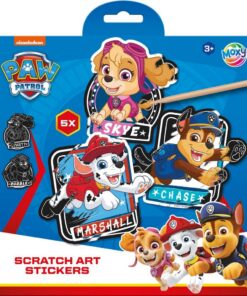 Paw Patrol Scratch Art Stickers + Pen 5 Stuks