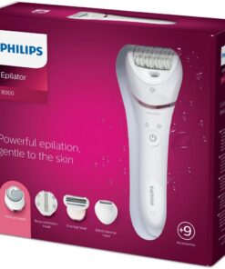 Alternative view of Philips BRE740/10 Epilator Series 8000 Wet and Dry-Epileerapparaat Roze/Wit