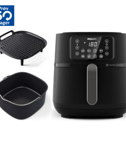 Philips HD9285/96 5000 Series Airfryer XXL 7.2L 2000W Zwart/Zilver