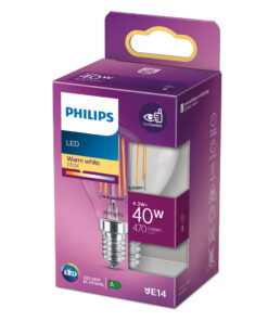 Alternative view of Philips LED Classic Kaarslamp 40W E14 Warm Wit