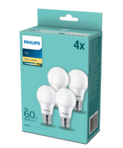 Alternative view of Philips LED Lamp 60W E27 Warm Wit 4 Stuks