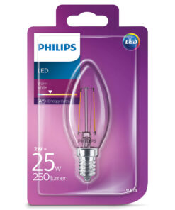 Philips LEDClassic 25W (2W) B35 E14 WW CL ND 1BC/4 Verlichting