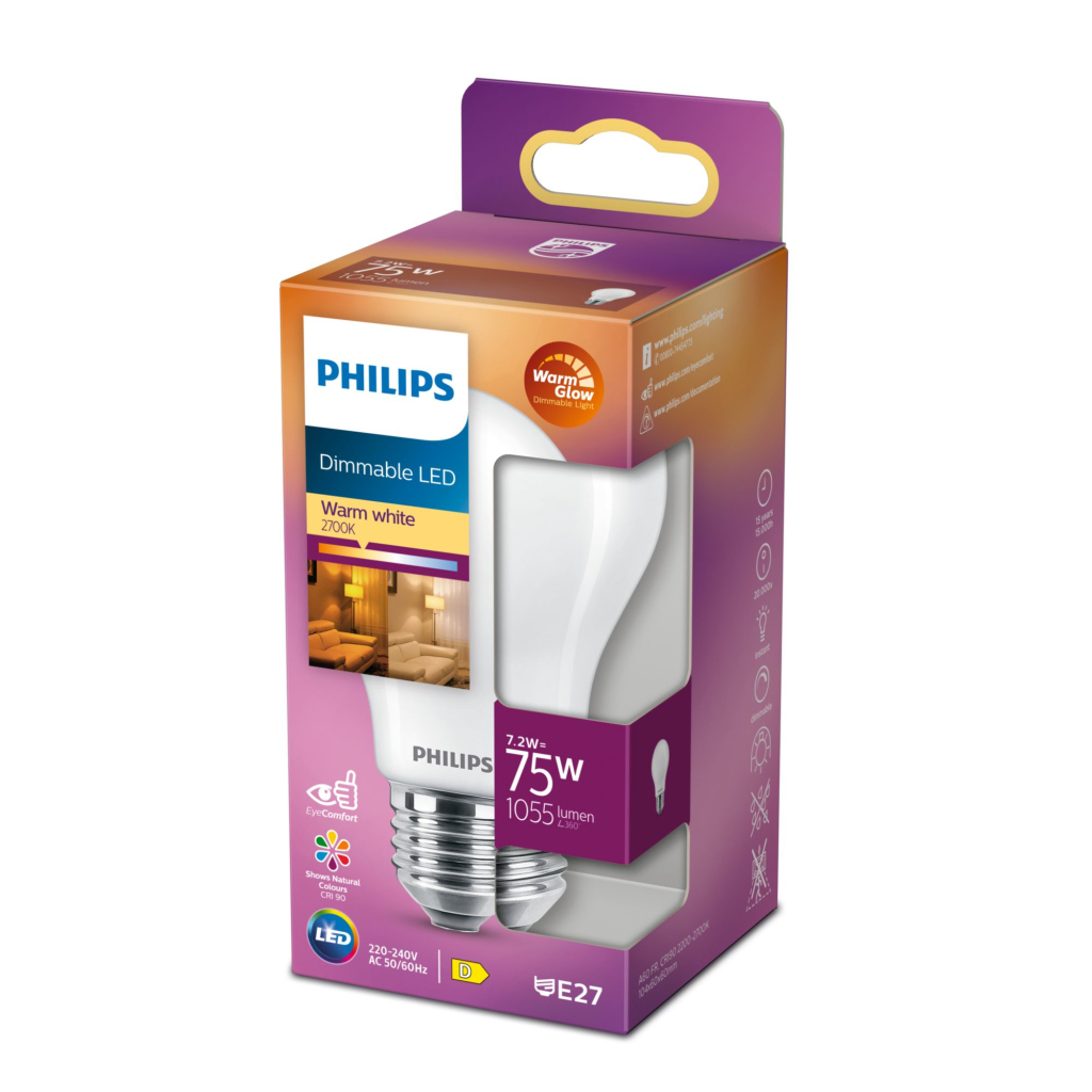 Philips Led Cl A60 Fr Wgd 75w E27 - Image 4