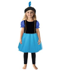 Pietenjurk 110-116 Paars/Blauw