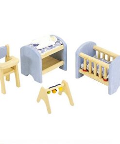 Pintoy Blauwe Babykamer voor Poppenhuis