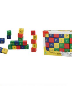 Pintoy Houten Blokken met Cijfers en Letters