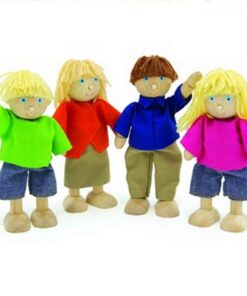 Pintoy Poppen Familie Happy voor Poppenhuis