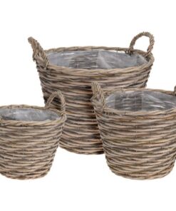 Plantenmanden Rond Wilgen 3 Stuks