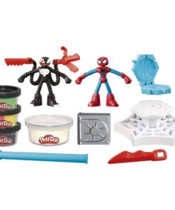 Alternative view of Play-Doh Spiderman Launch and Slice Battle