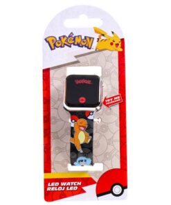 Pok&eacute;mon LED Horloge Zwart
