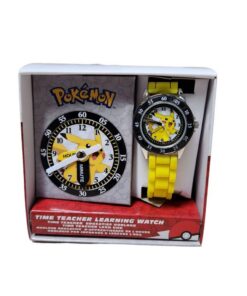 Pokemon Time Teacher Horloge Geel/Zwart